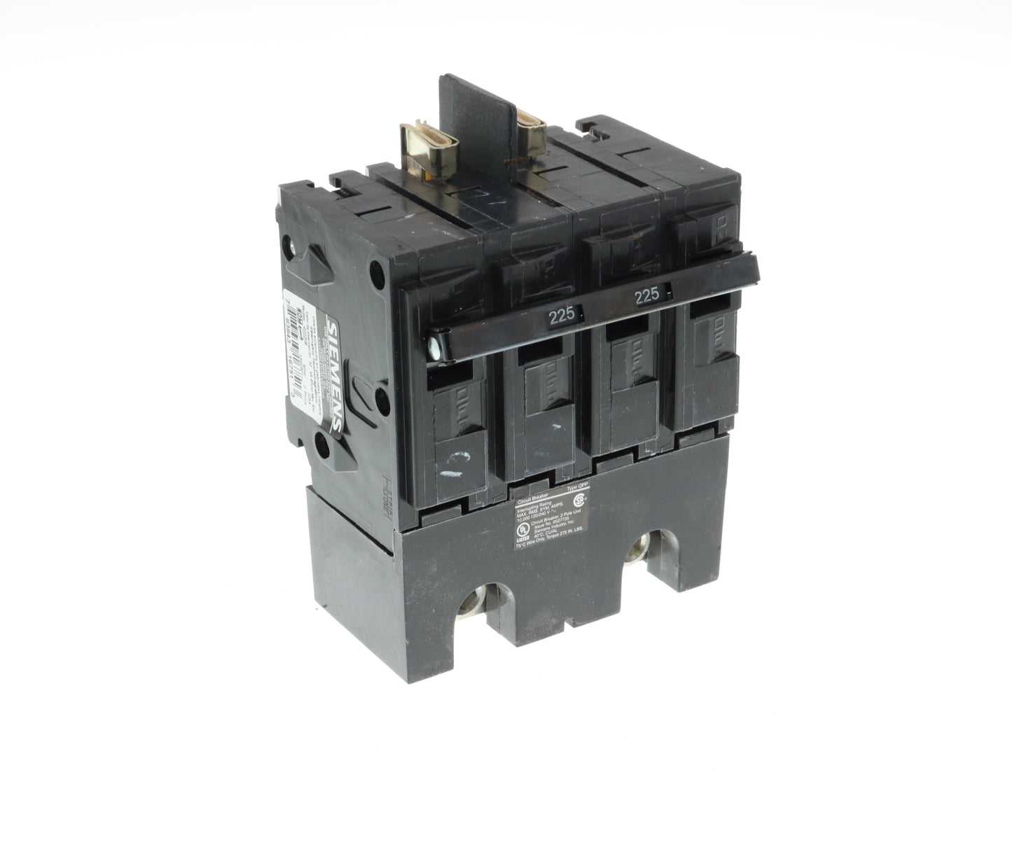 Siemens Q2225B Circuit Breaker | 240V 225A 2 Pole 10kA@240V Plug-In Q Series