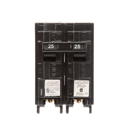 Siemens Q225H Circuit Breaker | 240V 25A 2P 22kA@240V Plug-In