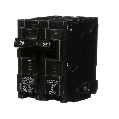 Siemens Q225 Circuit Breaker 120/240V 25A 2P 10kA@240V Plug-In Q Series