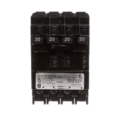 Siemens Q23020CT2NC Circuit Breaker | 240V 30A 4P 10kA@240V Plug-In QT Quadplex