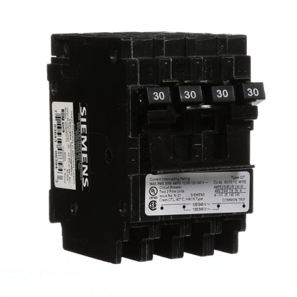 Siemens Q23030CT2 Circuit Breaker | 240V 30A 2P 10kA@240V Plug-In Q Series