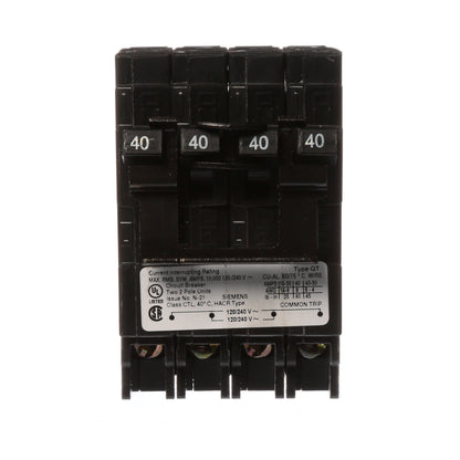 Siemens Q24040CT2 Circuit Breaker | 240V 40A 2P Plug-In 10kA@240V Q Series