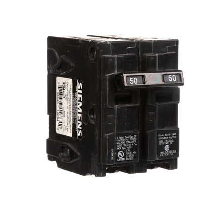 Siemens Q250 Circuit Breaker | 120/240VAC 50A 2Pole 10kA@240V Q Series