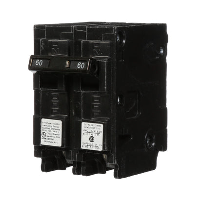 Siemens Q260H Circuit Breaker | 240V 60A 2P 22kA@240V Plug-In Q Series