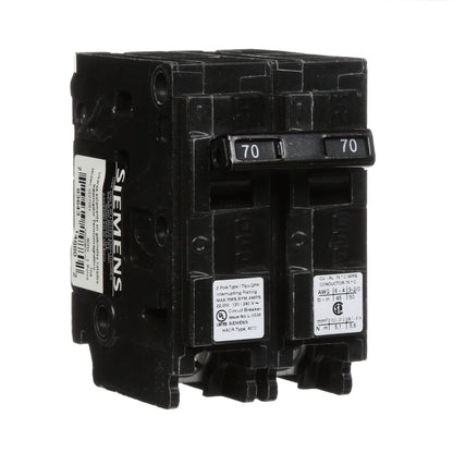 Siemens Q270H Circuit Breaker | 240V 70A 2P 22kA@240V Plug-In Q Series