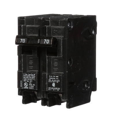 Siemens Q270 Circuit Breaker | 120/240V 70A 2P 10kA@240V Plug-In Q Series
