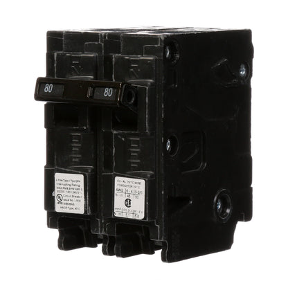 Siemens Q280H Circuit Breaker | 240V 80A 2P 22kA@240V Plug-In Q Series