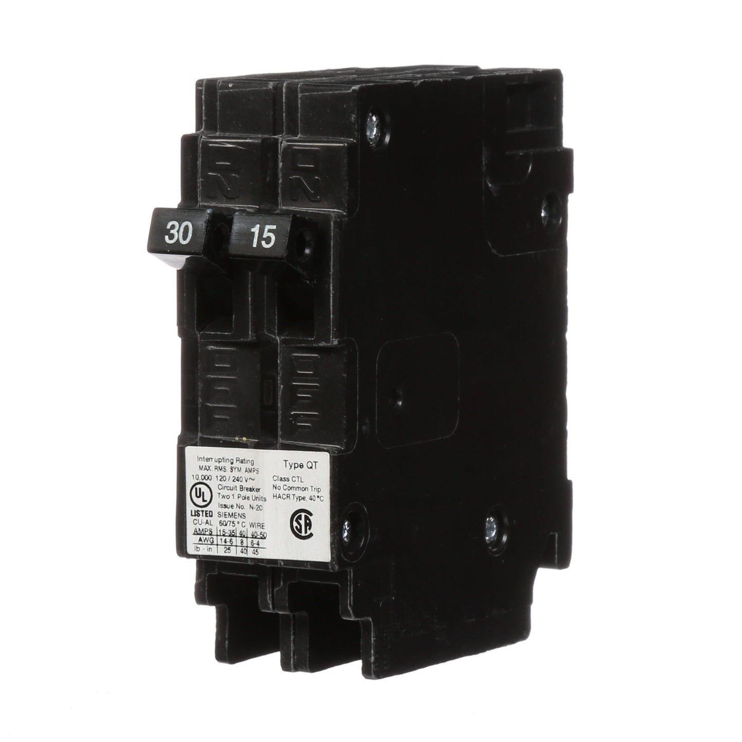Siemens Q3015 Circuit Breaker | Q Series QT 240V 30A