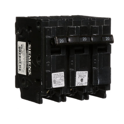 Siemens Q320H Circuit Breaker | 240V 20A 3P 22kA@240V Plug-In Q Series