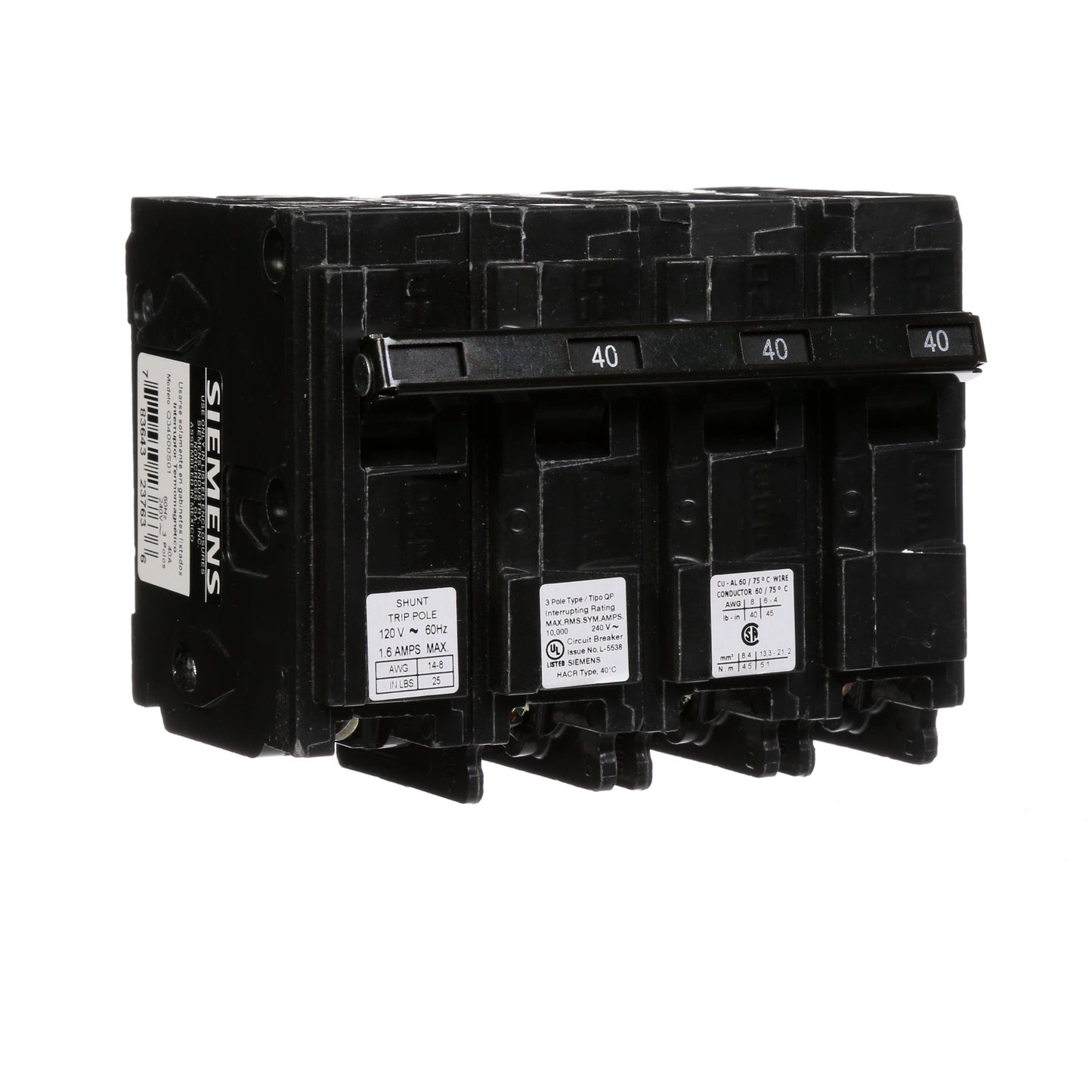 Siemens Q34000S01 Circuit Breaker | Q Series QP 240V 40A