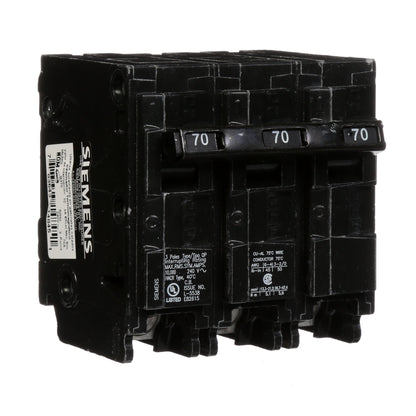 Siemens Q370 Circuit Breaker | 240V 70A 3P 10kA@240V Plug-In Q Series