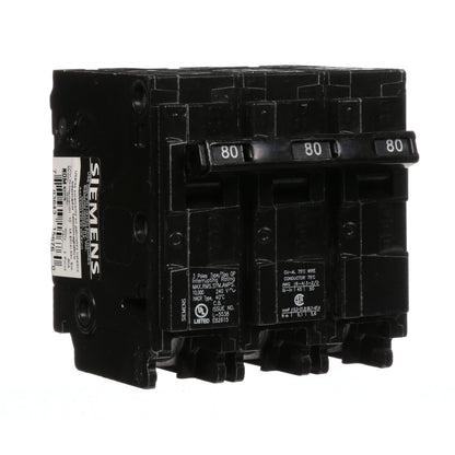 Siemens Q380 Circuit Breaker | 240V 80A 3P 10kA@240V Plug-In Q Series