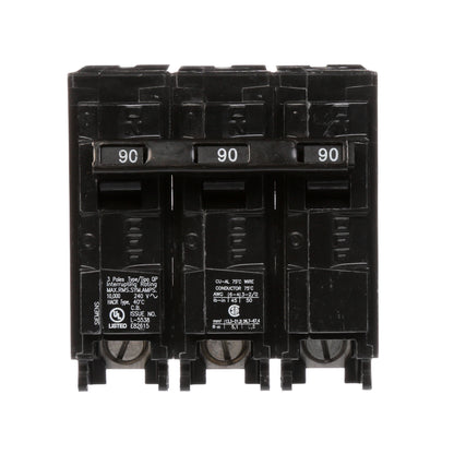 Siemens Q390 Circuit Breaker | 240V 90A 3P 10kA@240V Plug-In Q Series