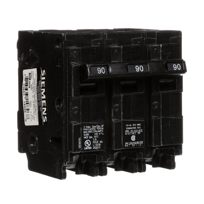 Siemens Q390 Circuit Breaker | 240V 90A 3P 10kA@240V Plug-In Q Series