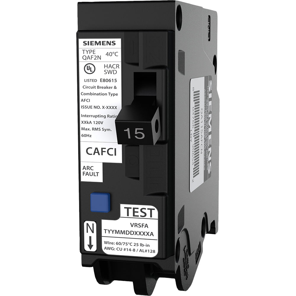 Siemens QA115AFCN Circuit Breaker | Q Series 120V 15A