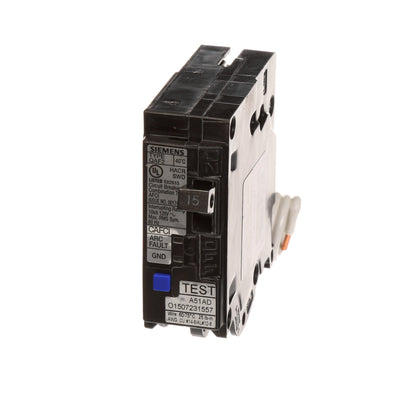 Siemens QA115AFC Circuit Breaker | 120V 15A 1P Bolt-On 10kA@120V Q Series