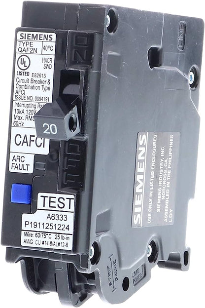 Siemens QA120AFCN Circuit Breaker | Q Q 120V 20A