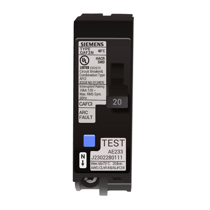 Siemens QA120AFCN Circuit Breaker | Q Q 120V 20A