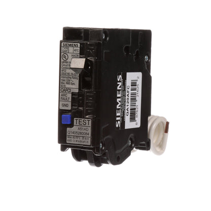 Siemens QA120AFC Circuit Breaker | 120V 20A 1P 10kA@120V Plug-In Q Series