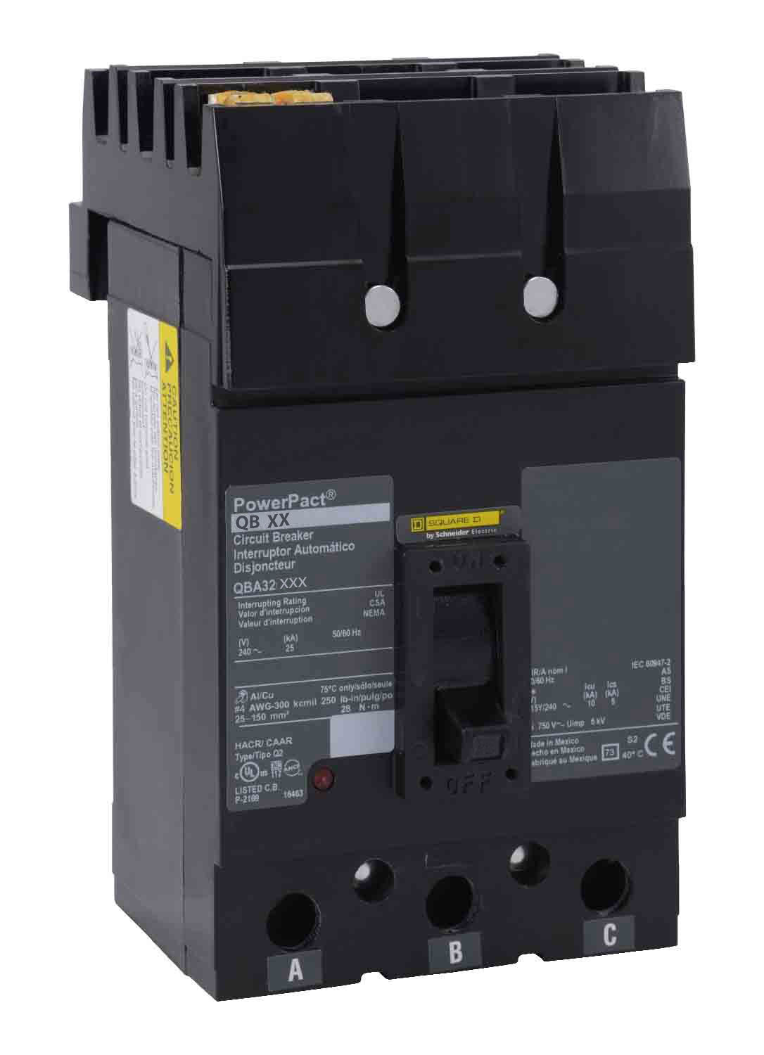 Square D QBA32150 Circuit Breaker | I-Line QBA 240V 150A