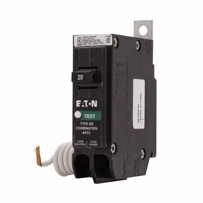 Cutler Hammer QB1020CAF Circuit Breaker | 240V 20A 1P 10kA@120V Bolt-On QUICKLAG