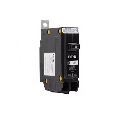 Cutler Hammer QB1020GF Circuit Breaker | 120V 20A 1P 10kA@120V Bolt-On QUICKLAG
