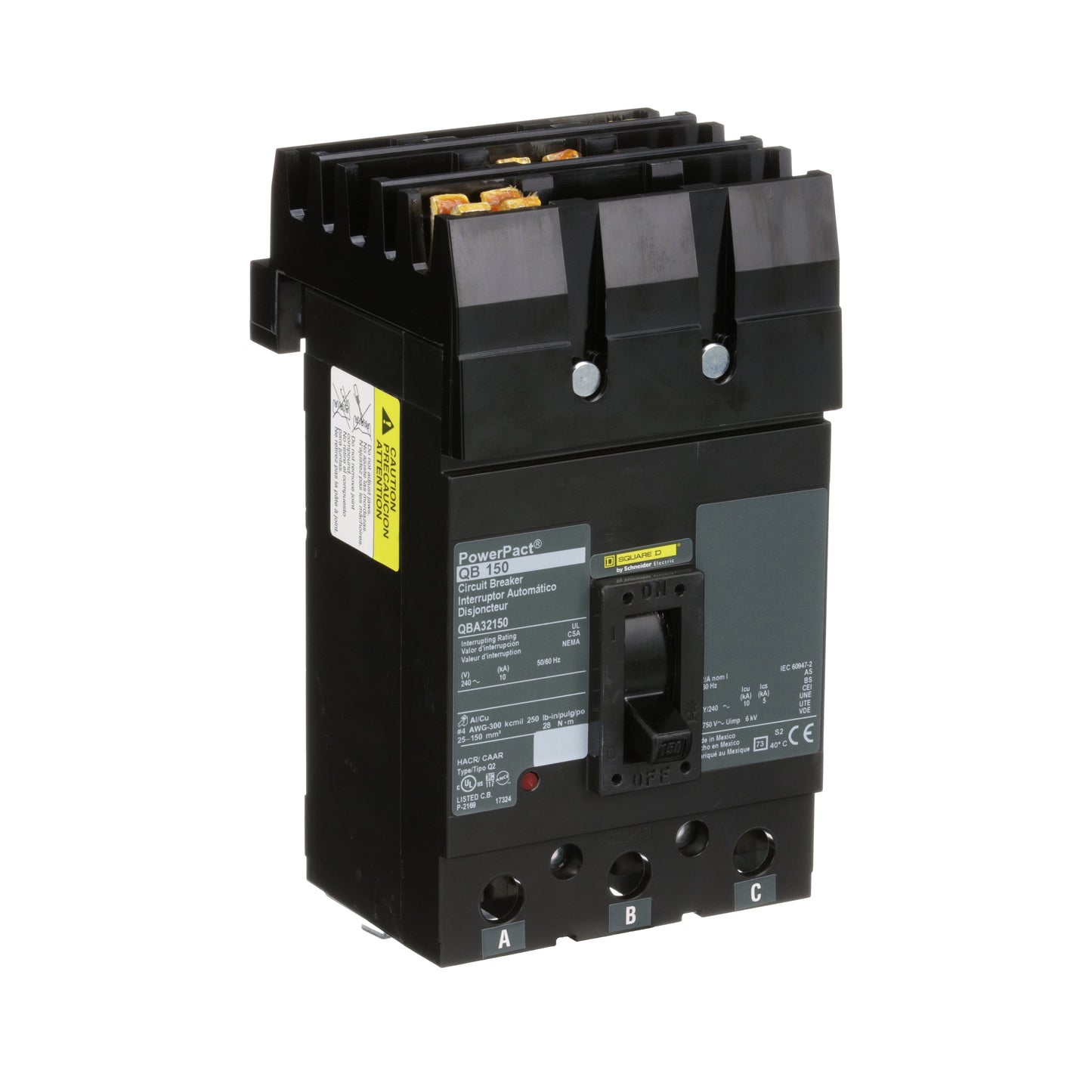 Square D QBA32150 Circuit Breaker | I-Line QBA 240V 150A