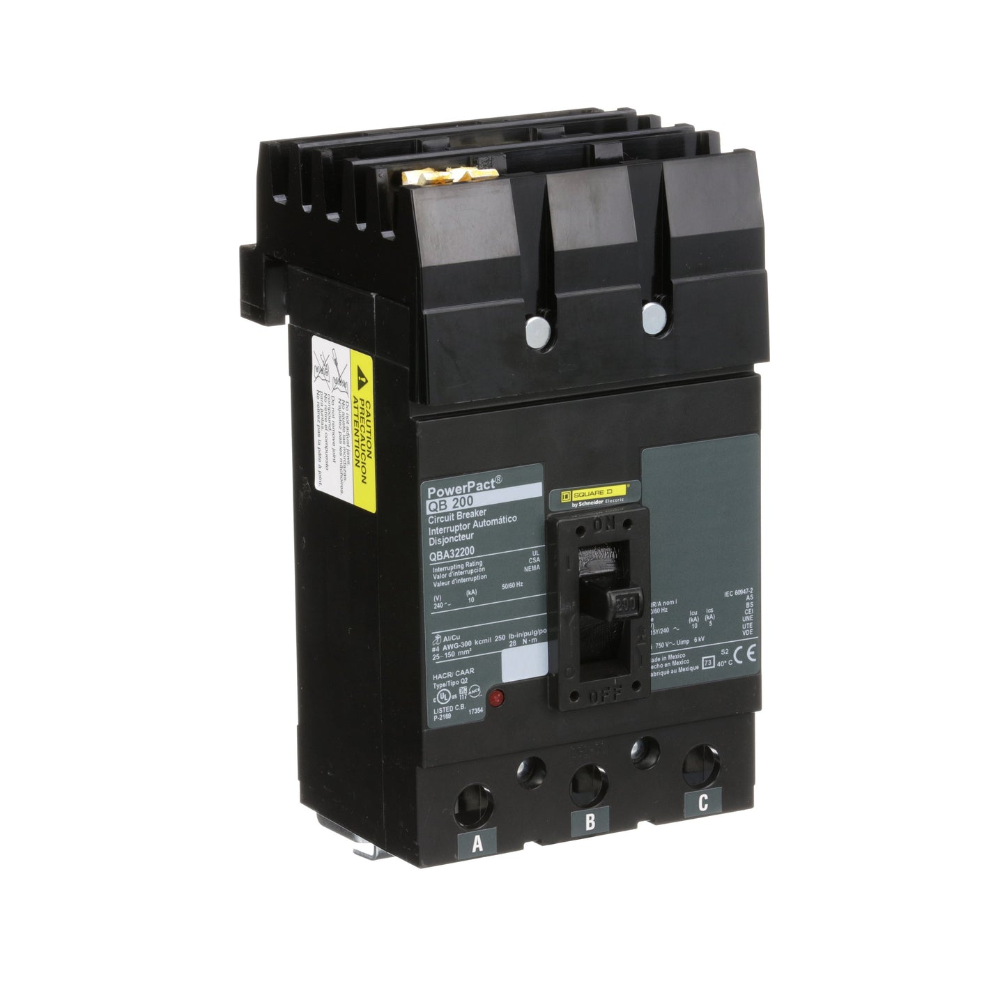 Square D QBA32200 Circuit Breaker | I-Line QBA 240V 200A