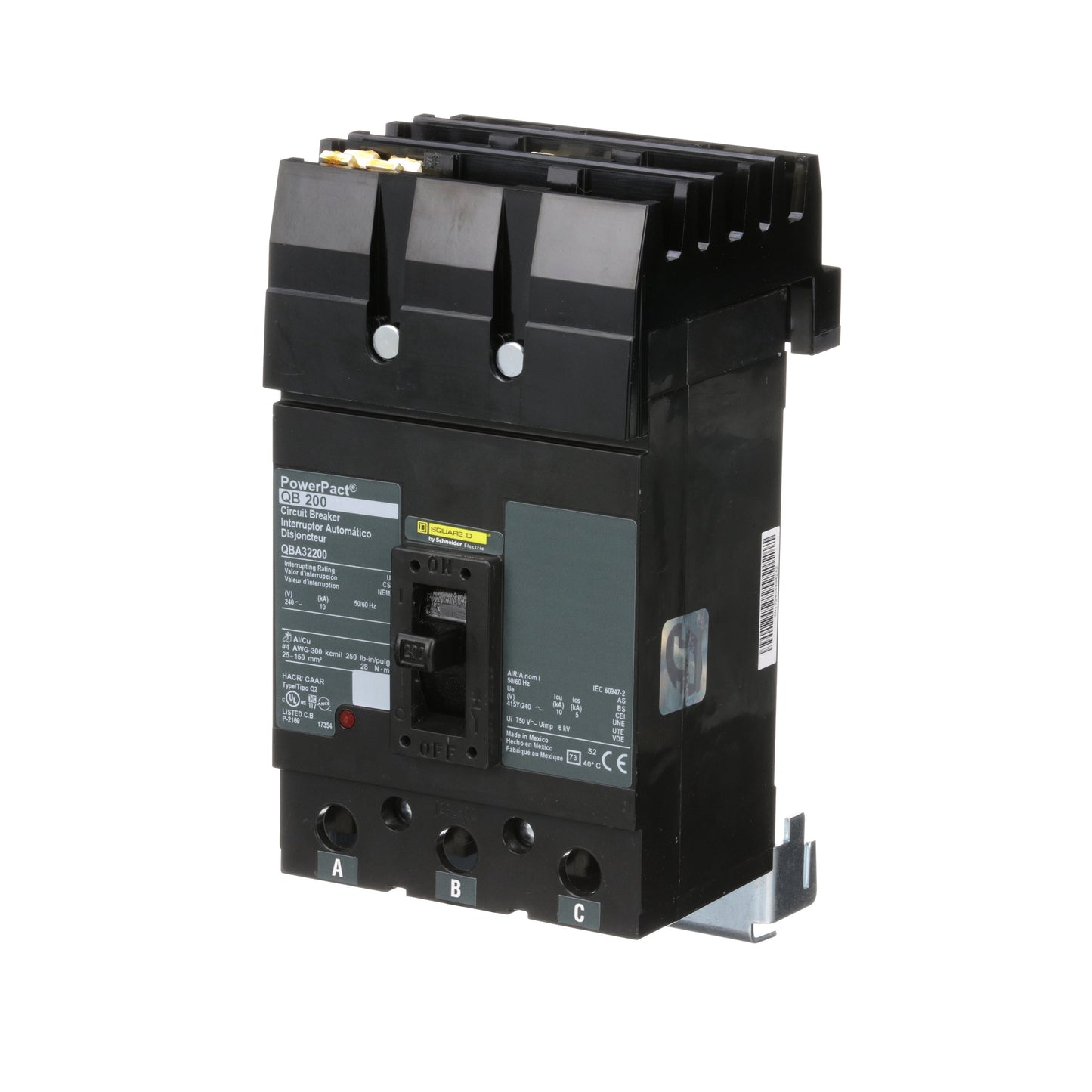Square D QBA32200 Circuit Breaker | I-Line QBA 240V 200A