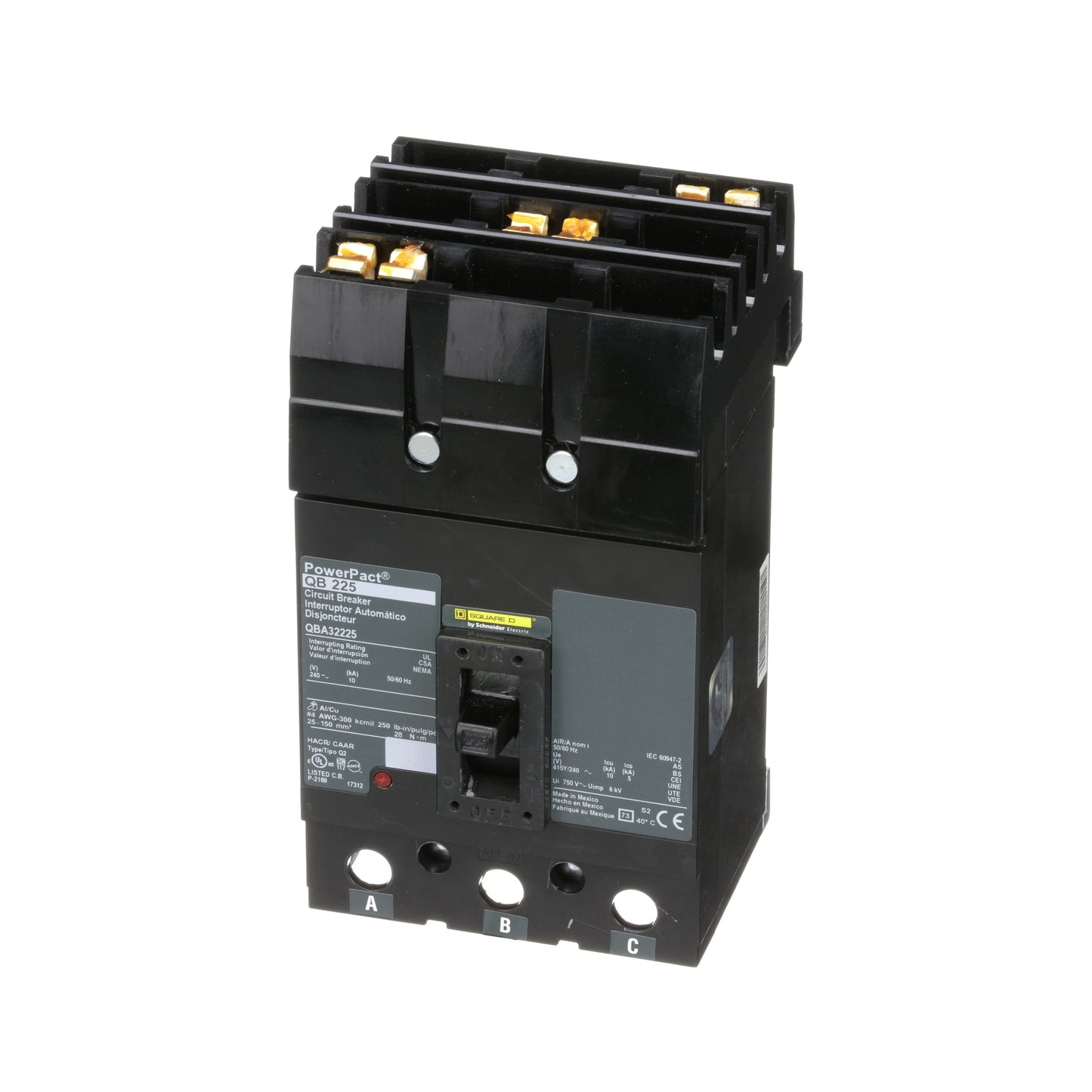 Square D QBA32225 Circuit Breaker | I-Line QBA 240V 225A