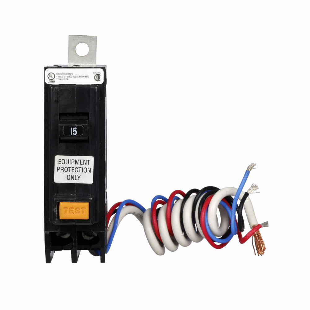 QBGFEP1015W1 - Cutler Hammer Bolt-On 120V 15A 1 pole circuit breaker 10kA@120V - Essential Electric Supply