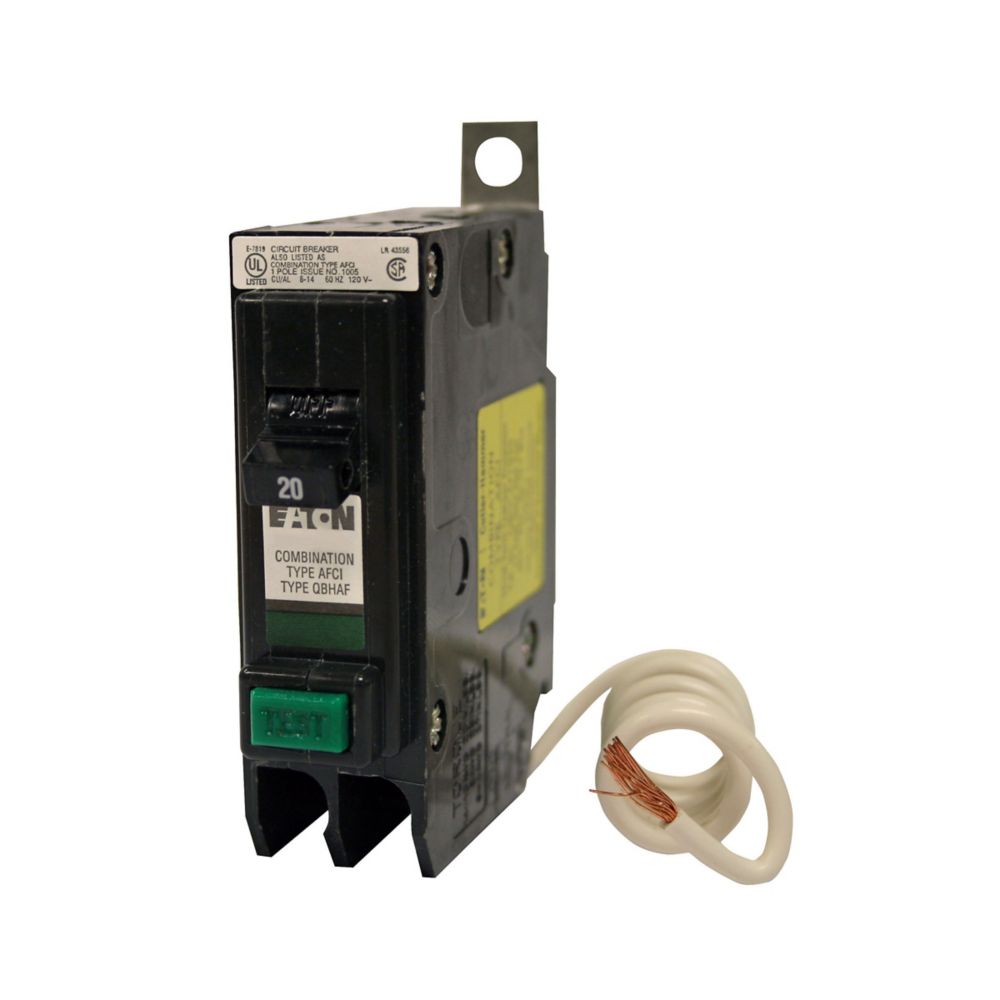 Cutler Hammer QBHCAF1020 Circuit Breaker | 240V 20A 1P 22kA@120V Bolt-On QUICKLAG