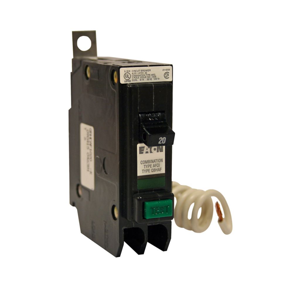 Cutler Hammer QBHCAF1020 Circuit Breaker | 240V 20A 1P 22kA@120V Bolt-On QUICKLAG