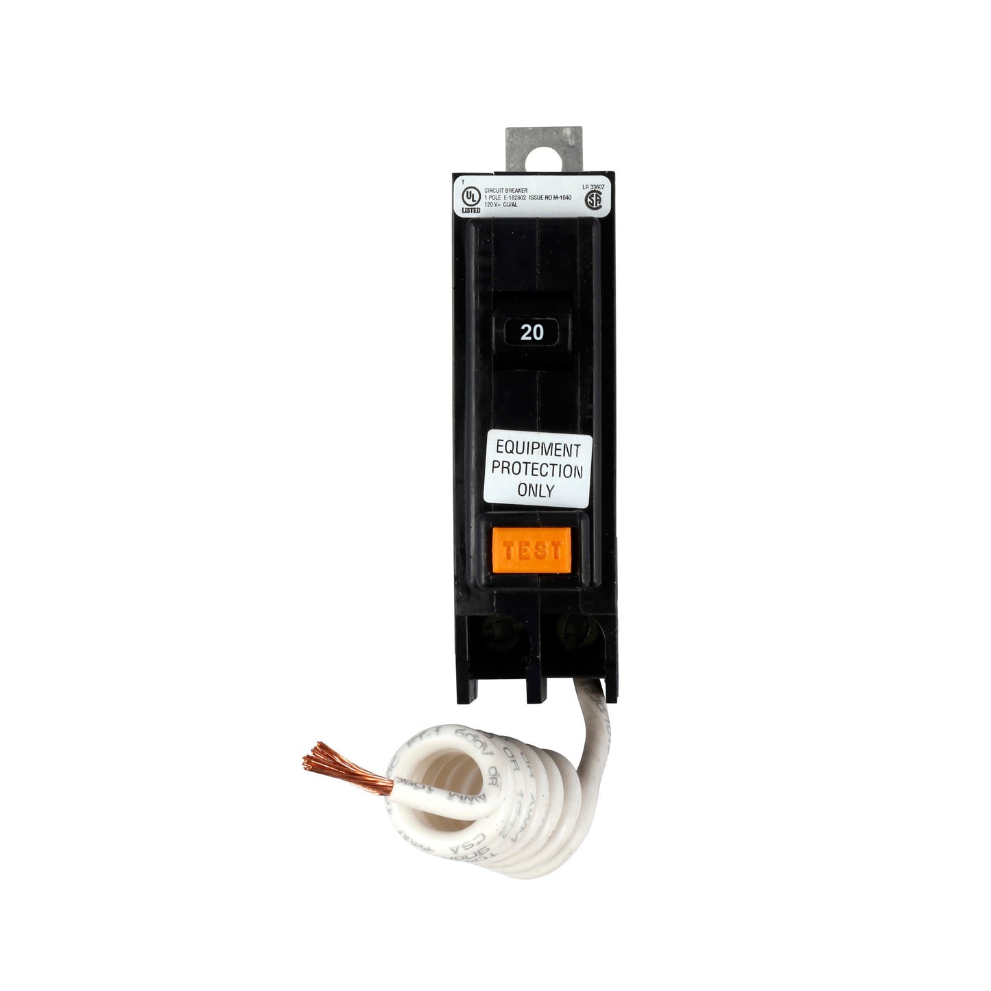 QBHGFEP1020 - Cutler Hammer Bolt-On 120V 20A 1 pole circuit breaker 22kA@120V - Essential Electric Supply