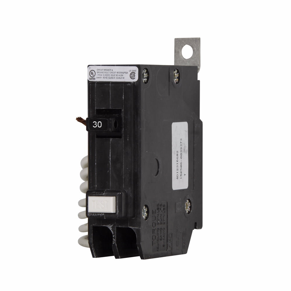 Cutler Hammer QBHGFT1030 Circuit Breaker | 240V 30A 1P 22kA@240V Bolt-On QUICKLAG