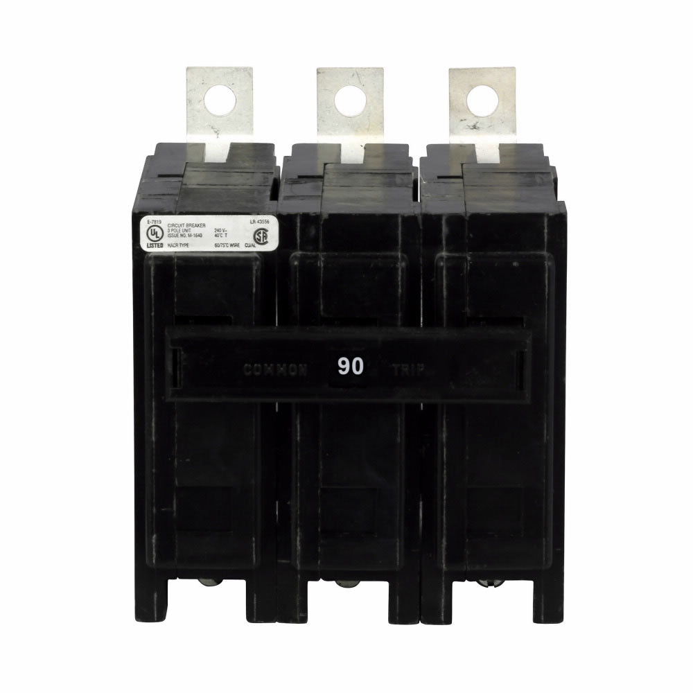Cutler Hammer QBHW3090HS Molded Case Circuit Breaker | 240V 90A 3P 22kA@240V Bolt-On Quicklag