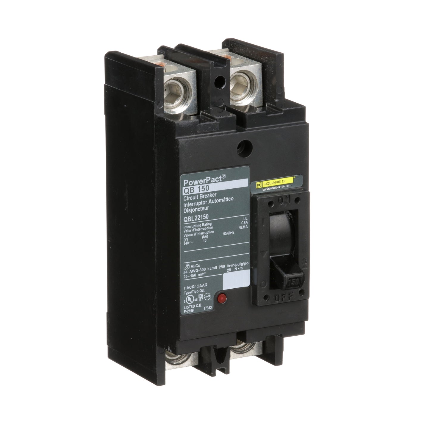 Square D QBL22150 Circuit Breaker | Powerpact QBL 240V 150A