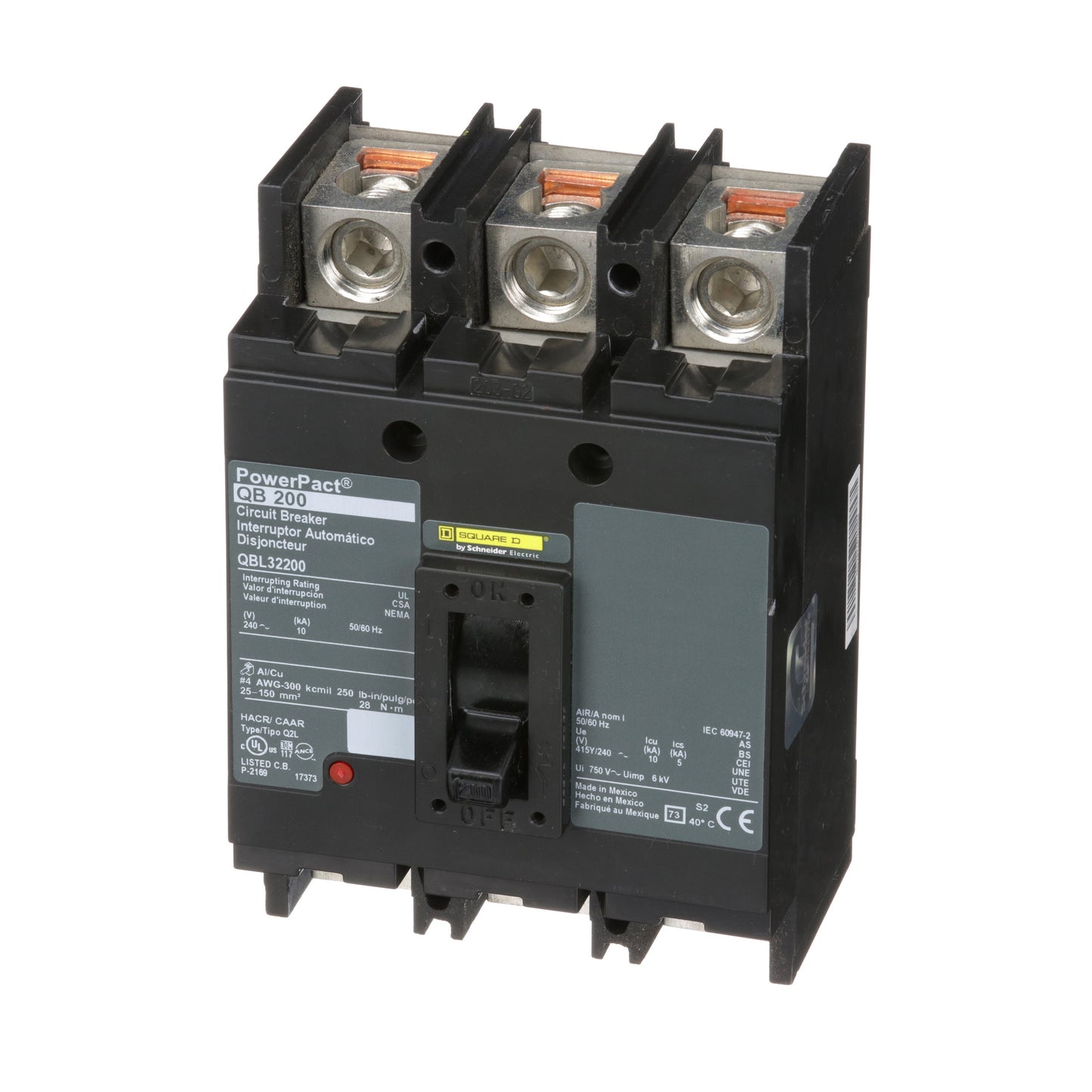 Square D QBL32200 Circuit Breaker | Powerpact QBL 240V 200A