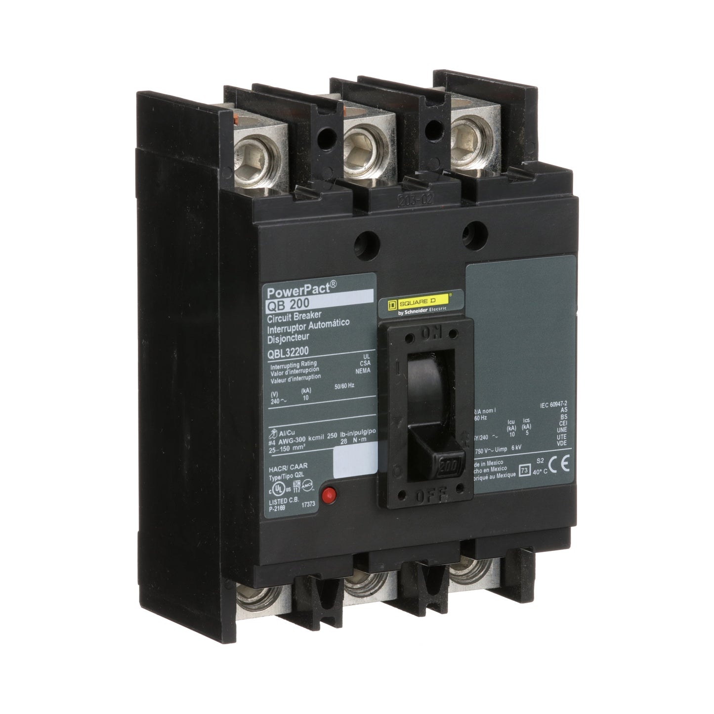 Square D QBL32200 Circuit Breaker | Powerpact QBL 240V 200A