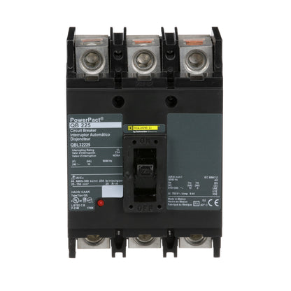 Square D QBL32225 Circuit Breaker | 240V 225A 3P 10kA@240V Bolt-On Powerpact