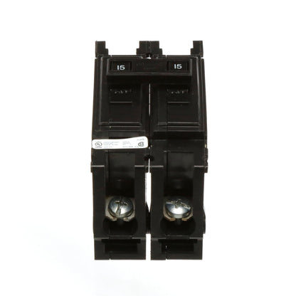 Cutler Hammer QC2015 Circuit Breaker | 240V 15A 2P 10kA@240V Feed-Thru QUICKLAG