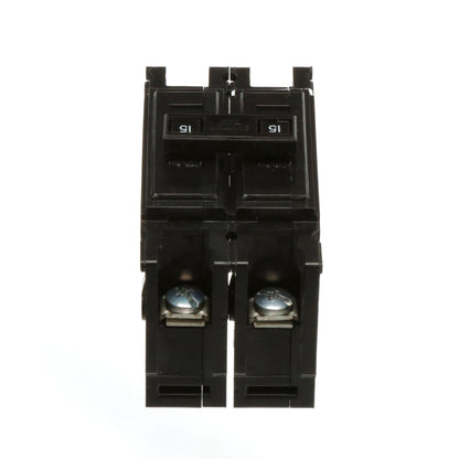 Cutler Hammer QC2015 Circuit Breaker | 240V 15A 2P 10kA@240V Feed-Thru QUICKLAG
