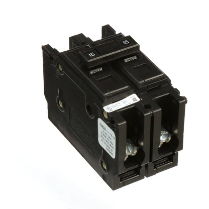Cutler Hammer QC2015 Circuit Breaker | 240V 15A 2P 10kA@240V Feed-Thru QUICKLAG