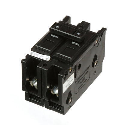 Cutler Hammer QC2015 Circuit Breaker | 240V 15A 2P 10kA@240V Feed-Thru QUICKLAG