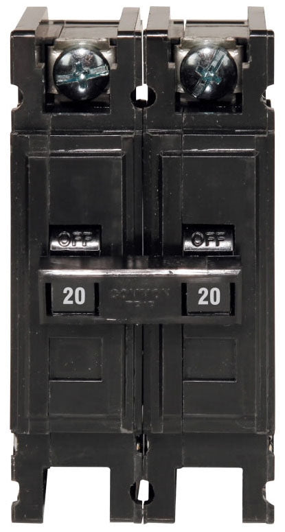 QC2020 - Cutler Hammer Feed-Thru 20 Amp 2 Pole Circuit Breaker - Essential Electric Supply