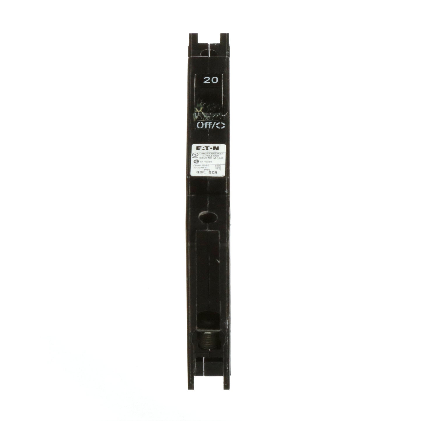 Cutler Hammer QCF1020 Circuit Breaker | 240V 20A 1P 10kA@120V Feed-Thru QUICKLAG