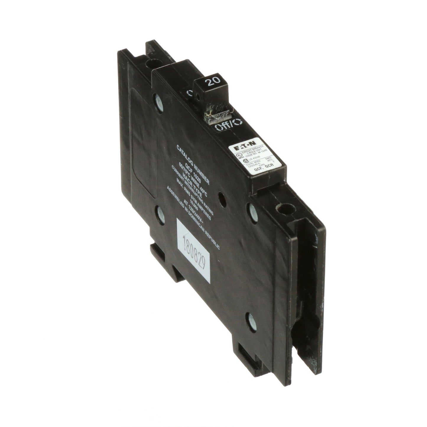 Cutler Hammer QCF1020 Circuit Breaker | 240V 20A 1P 10kA@120V Feed-Thru QUICKLAG