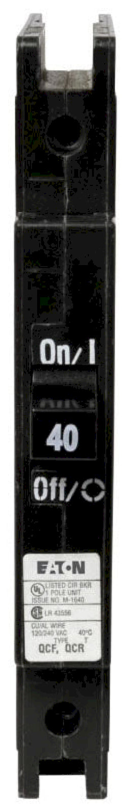 QCF1040 - Cutler Hammer Feed-Thru 40 Amp 1 Pole Circuit Breaker - Essential Electric Supply