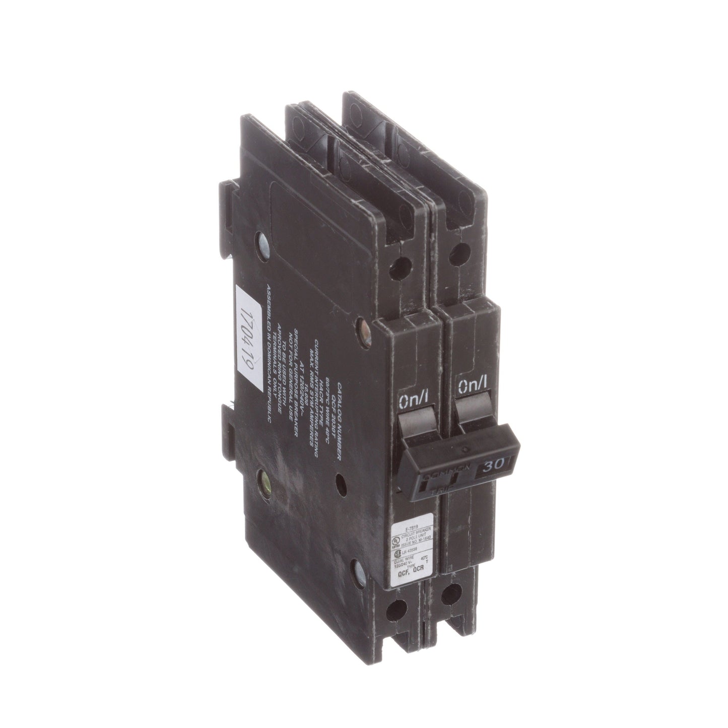 Cutler Hammer QCF2030T Circuit Breaker | QUICKLAG QCF 240V 30A