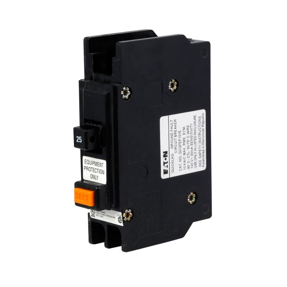 Cutler Hammer QCGFEP1025 Circuit Breaker | 120V 25A 1P 10kA@120V Feed-Thru Quicklag